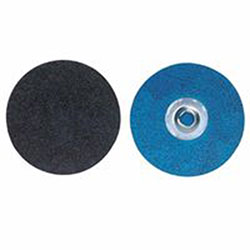Norton Bluefire R884P Coated Cloth Disc, Zirconia Alumina, 3 in Dia., 36 Grit