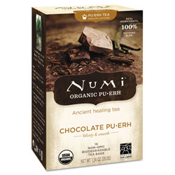 Numi Organic Tea, Chocolate Puerh, 16/Box