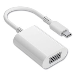NXT Technologies™ USB-C to VGA Display Adapter, 6 in, White