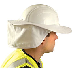 Occunomix Hard Hat Shades, White, For Most Regular Hard Hats (Not Full Brim)