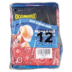 Occunomix MiraCool Neck Bandana, 1.77in W x 6.10 in L, Assorted