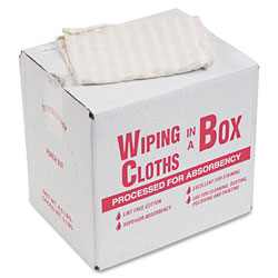 Office Snax Cotton Wiping Cloths, Assorted Sizes, 5 lb Box