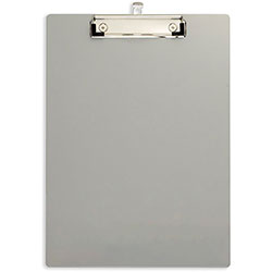 Officemate Magnetic Clipboard - Aluminum - Gray