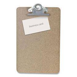 Officemate Recycled Hardboard Clipboard, 1 in Capacity, Holds Memo Size, Brown