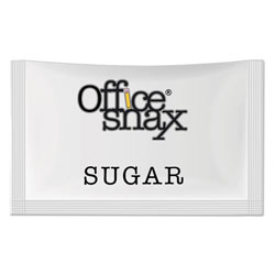 Office Snax Premeasured Single-Serve Sugar Packets, 1200/Carton