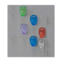 Officemate Cubicle Hooks, Standard, 5 Count, Translucent