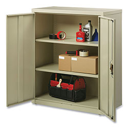 OIF Storage Cabinets, 3 Shelves, 36 in x 18 in x 42 in, Putty