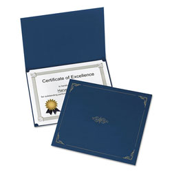 Oxford Certificate Holder, 11 1/4 x 8 3/4, Dark Blue, 5/Pack (ESS29900235BGD)