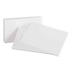 Oxford Unruled Index Cards, 4 x 6, White, 100/Pack