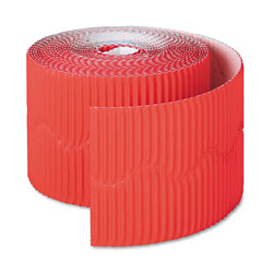 Pacon Bordette Decorative Border, 2 1/4 in x 50' Roll, Flame Red