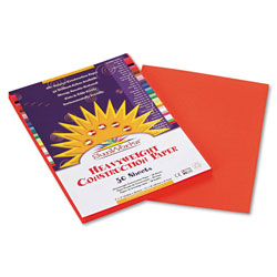Pacon Construction Paper, 58lb, 9 x 12, Orange, 50/Pack