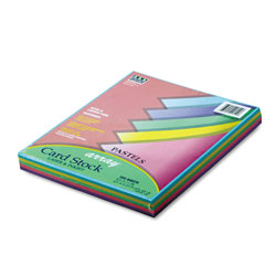 Pacon 65 lb. Card Stock, 8 1/2" x 11", Assorted Pastel Colors