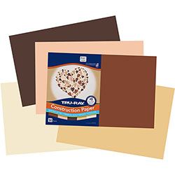 Pacon Construction Paper, 12 inWidth x 18 inLength, 76 lb Basis Weight, 50 / Pack, Assorted Colors