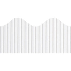 Pacon Scalloped Decorative Border, 2 1/4"x50', White