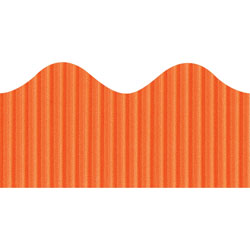 Pacon Scalloped Decorative Border, 2 1/4"x50',. Orange