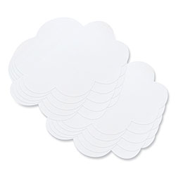 Pacon Self Stick Dry Erase Clouds, 7 x 10, White Surface, 10/Pack