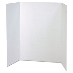 Pacon Spotlight Corrugated Presentation Display Boards, 48 x 36, White, 4/Carton