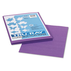 Pacon Tru-Ray Construction Paper, 76 lbs., 9 x 12, Violet, 50 Sheets/Pack