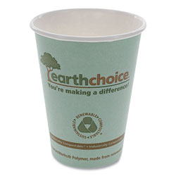 Pactiv EarthChoice Hot Cups, 12 oz, Teal, 1,000/Carton
