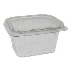 Pactiv EarthChoice Tamper Evident Deli Container, 16 oz, 5.38 x 4.5 x 2.63, Clear, 304/Carton