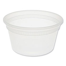 Pactiv Newspring DELItainer Microwavable Container, 12 oz, 4.55 x 4.55 x 2.45, Clear, Plastic, 480/Carton