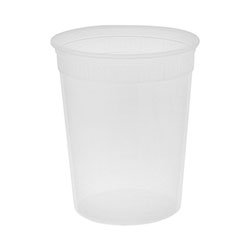Pactiv Newspring DELItainer Microwavable Container, 32 oz, 4.55 x 4.55 x 5.55, Natural, Plastic, 480/Carton