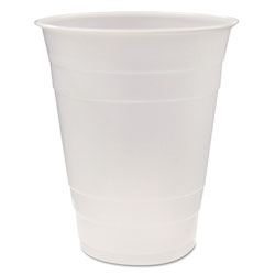 Pactiv Translucent Plastic Cups, 16 oz, Clear, 80/Pack, 12 Packs/Carton