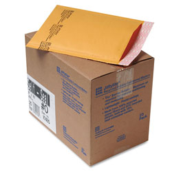 Paper Jiffylite® Jiffylite Self-Seal Bubble Mailer, #0, Barrier Bubble Lining, Self-Adhesive Closure, 6 x 10, Golden Brown Kraft, 25/Carton