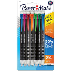 Papermate® 0.7mm Mechanical Pencils - 0.7 mm Lead Diameter - Assorted Barrel - 24 / Pack