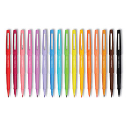 Papermate® Flair Scented Felt Tip Marker Pen, Medium 0.7 mm, Assorted Colors Ink/Barrel, 16/Pack