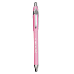 Papermate® FlexGrip Elite Write for Hope Retractable Ballpoint Pen, 1mm, Black Ink/Pack Barrel, Dozen