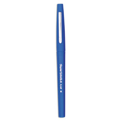Papermate® Point Guard Flair Needle Tip Stick Pen, Blue Ink, .7mm, Dozen