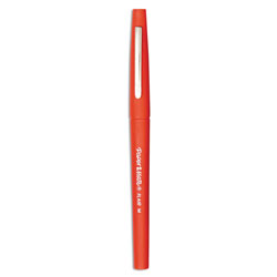 Papermate® Point Guard Flair Pen, Red Barrel, 1.0 Mm, Red Ink