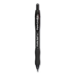 Papermate® Profile Retractable Ballpoint Pen, Bold 1 mm, Black Ink/Barrel, Dozen