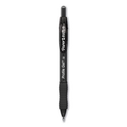 Papermate® Profile Retractable Gel Pen, Bold 1 mm, Black Ink, Translucent Black Barrel, Dozen