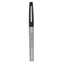 Papermate® Ultra Fine Flair Marker Pen, Silver Barrel, Black Ink, Ultra Fine Pt