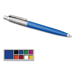 Parker Jotter Retractable Ballpoint Pen, Medium 0.7 mm, Blue Ink/Barrel