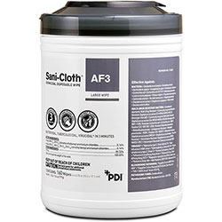 PDI Healthcare Sani-Cloth AF3 Germicidal Wipes - Wipe - 6 in x 6.75 in, 160 / Canister - 12 / Carton - White