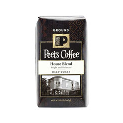 Peet's House Blend Ground Coffee, 12 oz Bag