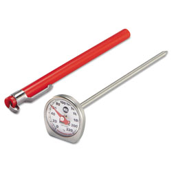 Rubbermaid Dishwasher-Safe Industrial-Grade Analog Pocket Thermometer, 0°F to 220°F
