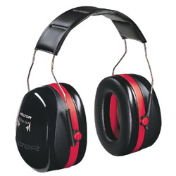 Peltor PELTOR™ Optime™ 105 Earmuff, 30 dB NRR, Black/Red, Over-the-Head