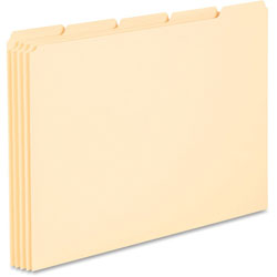 Pendaflex Blank Top Tab File Guides, 1/5-Cut Top Tab, Blank, 8.5 x 11, Manila, 100/Box