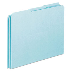 Pendaflex Blank Top Tab File Guides, 1/3-Cut Top Tab, Blank, 8.5 x 11, Blue, 100/Box (ESSPN203)