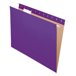 Pendaflex Colored Hanging Folders, Letter Size, 1/5-Cut Tab, Violet, 25/Box (ESS81611)