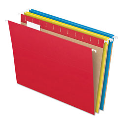 Pendaflex Colored Hanging Folders, Letter Size, 1/5-Cut Tab, Assorted, 25/Box (ESS81612)