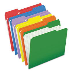 Pendaflex Double-Ply Reinforced Top Tab Colored File Folders, 1/3-Cut Tabs, Letter Size, Assorted, 100/Box (ESSR15213ASST)