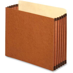 Pendaflex File Cabinet Pocket, 5-1/4 in Exp, 22pt, Letter, 10/BX, Brown