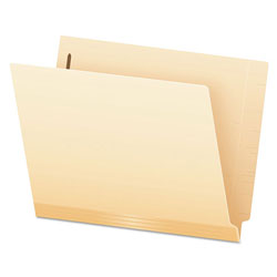 Pendaflex Manila Laminated End Tab Folders with Two Fasteners, Straight Tab, Letter Size, 11 pt. Manila, 50/Box (ESS13160)