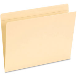 Pendaflex Pocket Folders, Straight Cut, Top Tab, Letter, Manila, 50/Box (ESS16651)