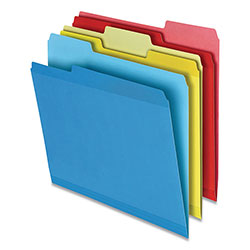 Pendaflex Poly Reinforced File Folder, 1/3-Cut Tabs, Letter Size, Assorted, 100/Pack
